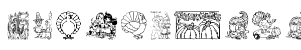 Thanksgiving Day font preview